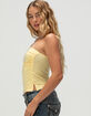 TILLYS Butter Soft Side Slit Womens Tube Top image number 3