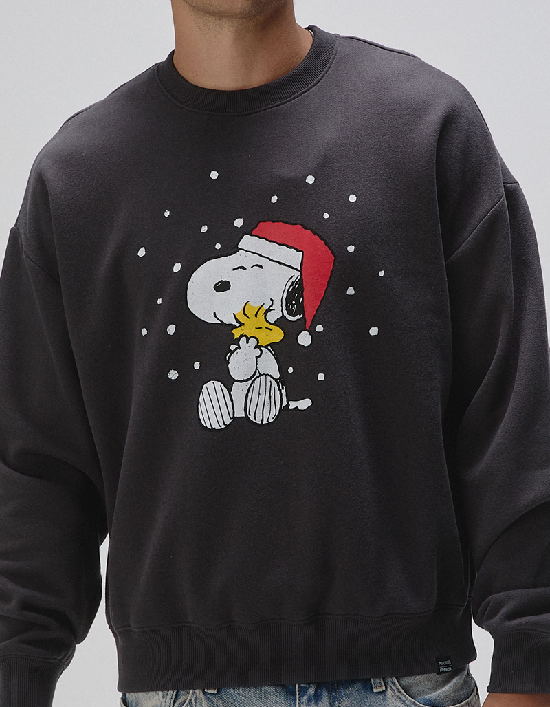 RSQ x Peanuts Snow Mens Oversized Crewneck Sweatshirt image number 5
