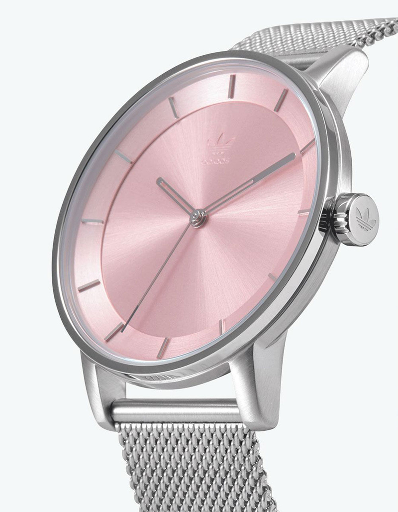 ADIDAS DISTRICT_M1 Silver & Pink Watch image number 1