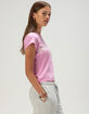 ROXY Floating Hibiscus Womens Baby Tee image number 3