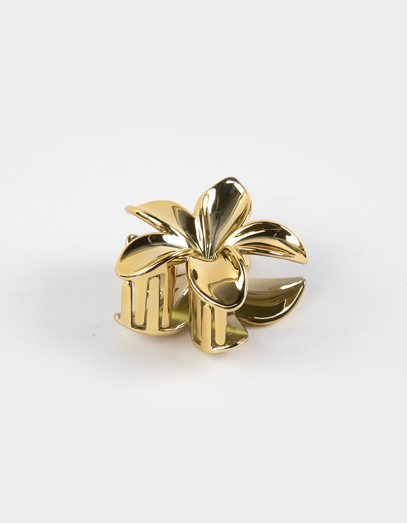FULL TILT Metallic Floral Claw Clip image number 0