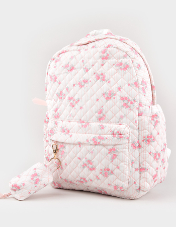 TILLYS Floral Quilted Backpack Alternative Image