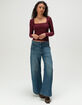 WRANGLER Low Rise Womens Baggy Jeans image number 1
