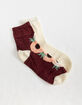 FULL TILT 2 Pack Flora & Lurex Womens Quarter Crew Socks image number 1