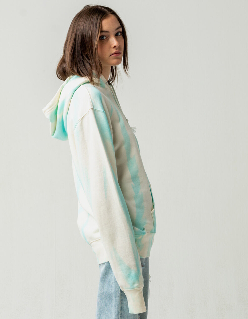 CHAMPION Feather Dye Lightweight Fleece Womens Hoodie LIGHT BLUE