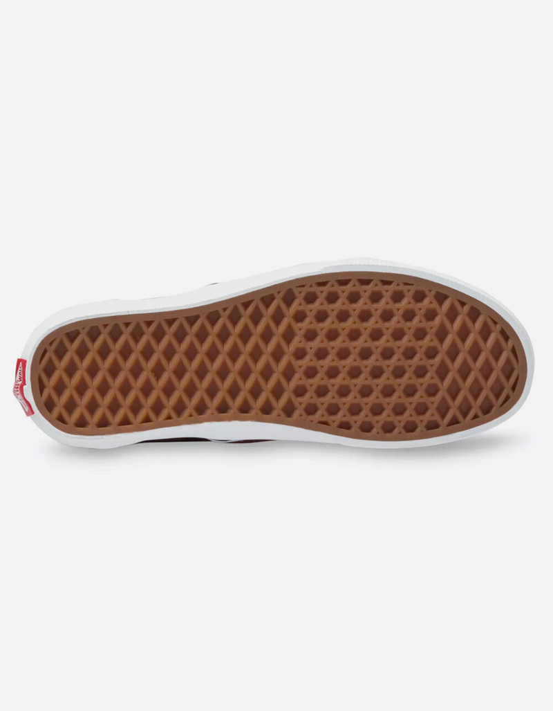 VANS Checkerboard Classic Slip-On Womens Cerise & True White Shoes image number 4