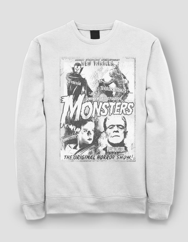 UNIVERSAL MONSTERS Vintage Horror Unisex Crewneck Sweatshirt image number 0