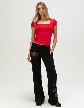 BOZZOLO Womens Square Neck Tee Alternative Image