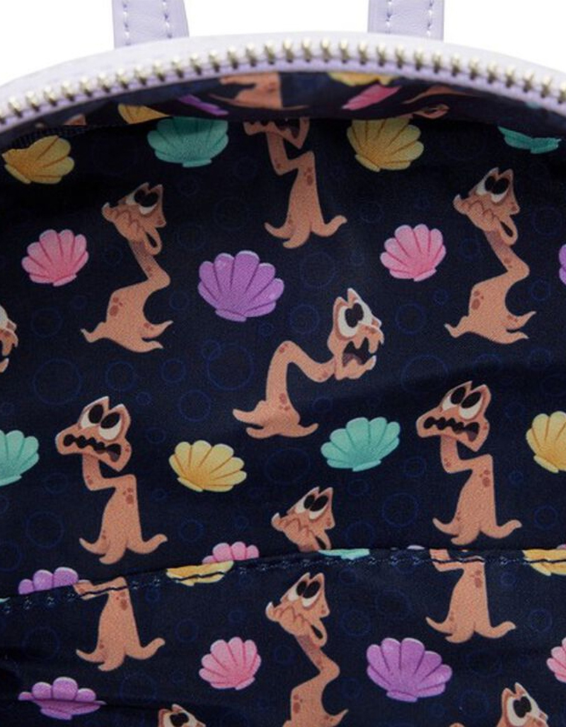 LOUNGEFLY x Disney The Little Mermaid Ursula Lair Glow Mini Backpack image number 6