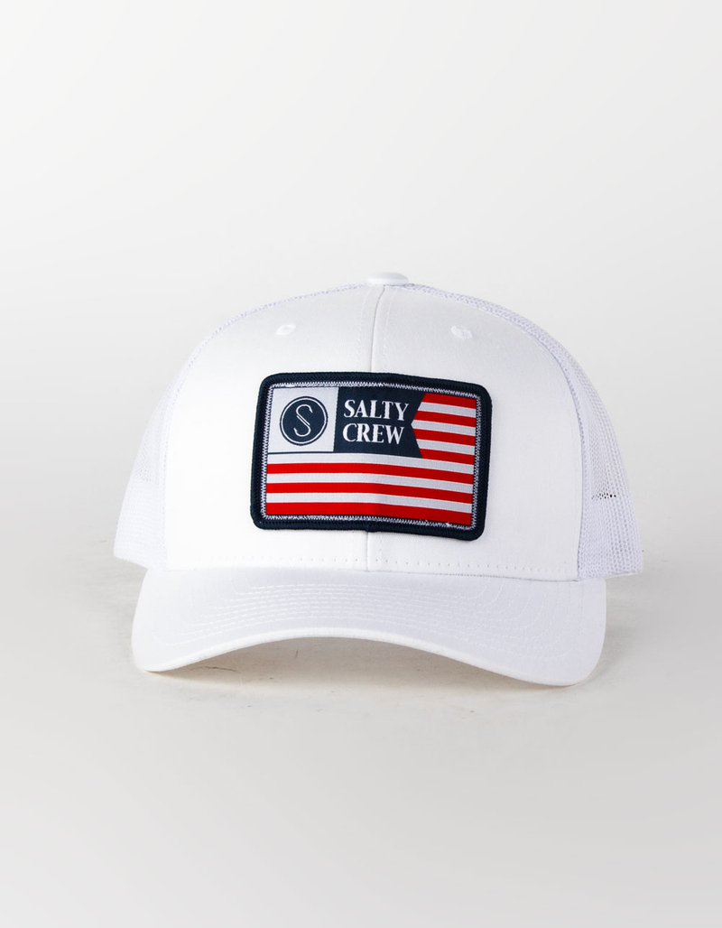 SALTY CREW Freedom Flag Retro Mens Trucker Hat image number 0