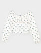 RSQ Girls Floral Texture Bow Top image number 2