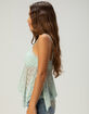 FULL TILT Lace Babydoll Womens Top image number 3