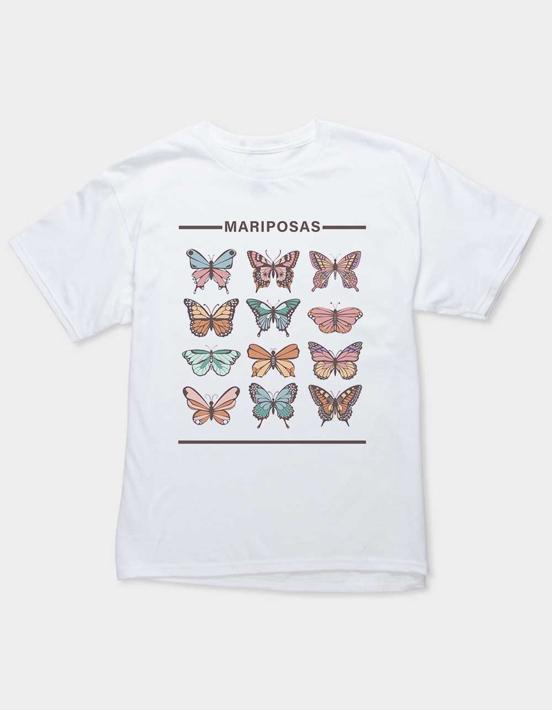 BUTTERFLY Mariposas Chart Unisex Kids Tee image number 0
