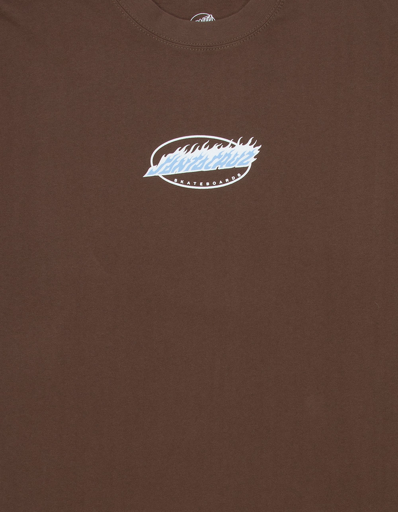 SANTA CRUZ Flame Oval Mens Boxy Tee image number 2