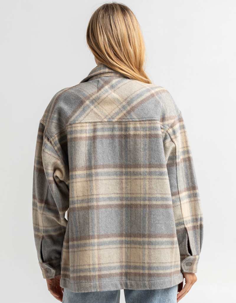 RSQ Womens Plaid Shacket - GRCMB | Tillys