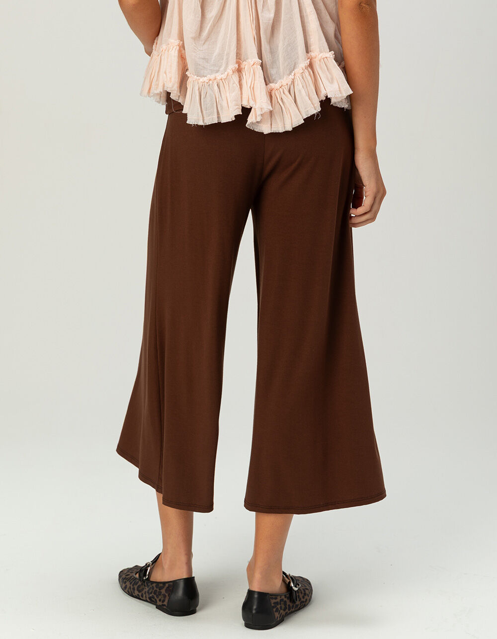 FULL TILT Womens Low Rise Gaucho Pants - BROWN - XS | Tillys