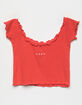 ROXY Roxy Met Girls Red Tee image number 1