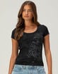 RUSTY Lavigne Womens Scoop Neck Tee image number 1