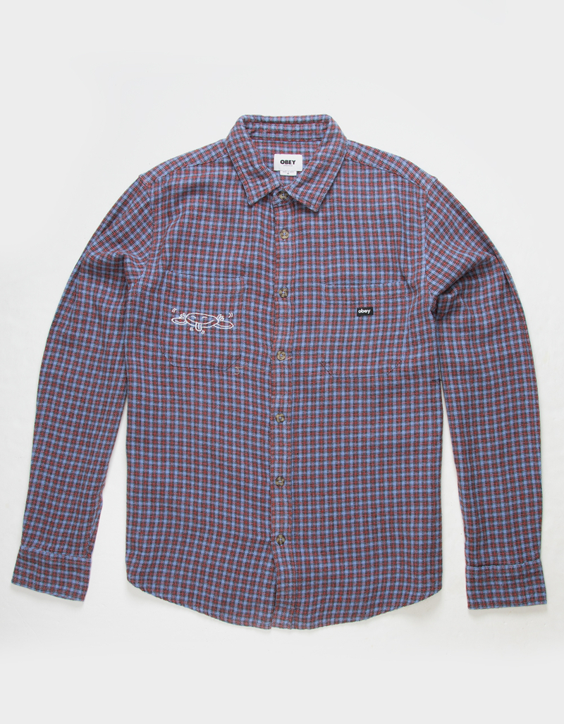 OBEY Monty Mens Flannel image number 0