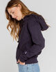CHAMPION Reverse Weave Womens Navy Hoodie image number 2
