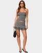EDIKTED Mona Lacey Slit Pinstripe Mini Skort image number 5