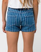 RSQ Malibu Stripe Girls Denim Shorts image number 4