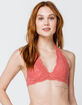 FULL TILT Haley Lace Paprika Bralette image number 1