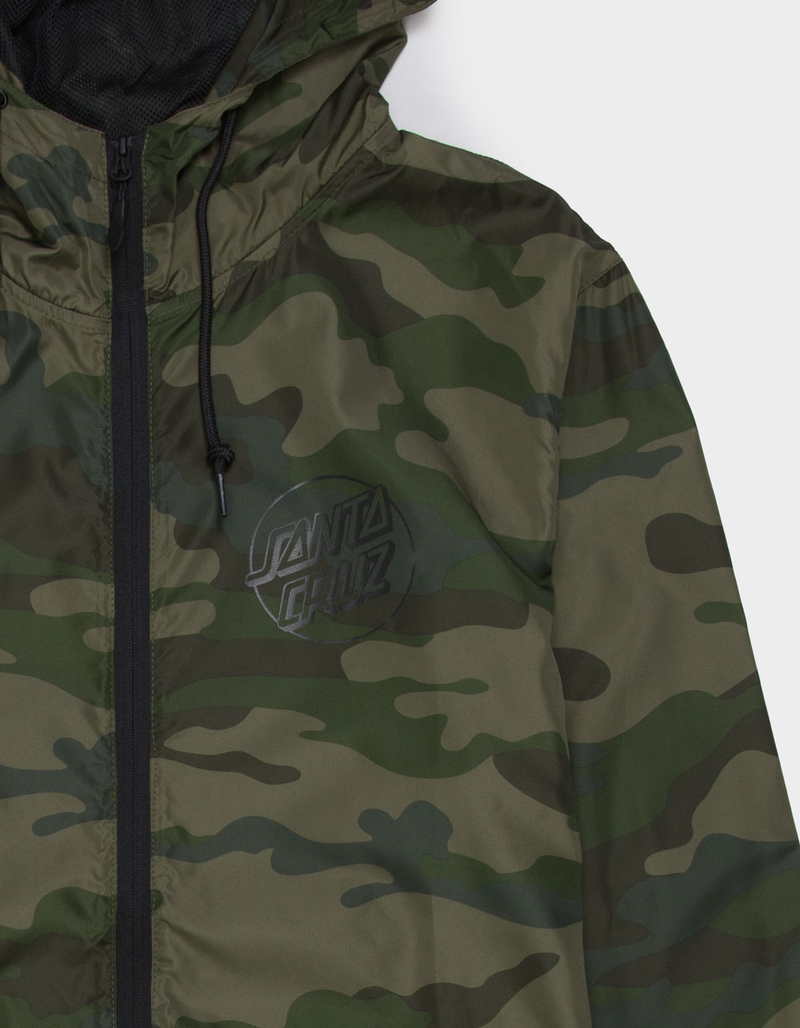 SANTA CRUZ Opus Dot Chest Mens Hooded Windbreaker Jacket image number 1