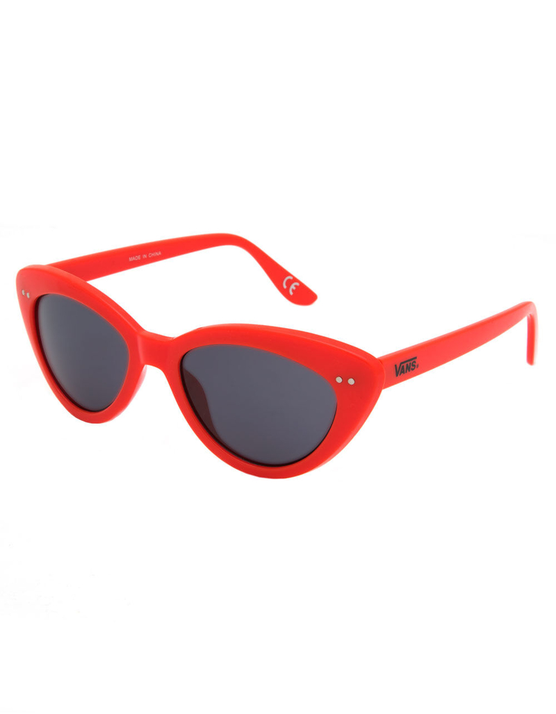 VANS Wildin' Poppy Red Cat Eye Sunglasses image number 0