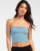 FULL TILT Stripe Cinch Womens Tube Top image number 1