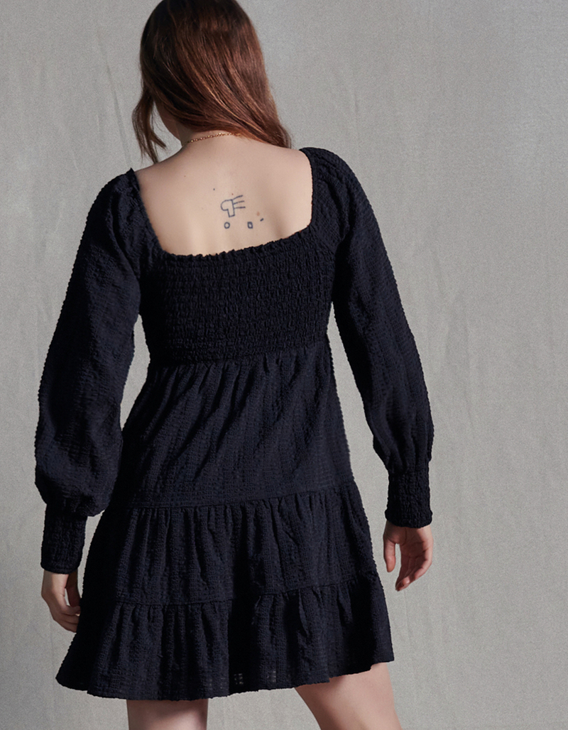 WEST OF MELROSE Textured Babydoll Dress image number 3