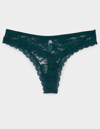 FULL TILT Allover Lace Thong Primary Image