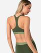 ETHIKA Army Green Sports Bra image number 4