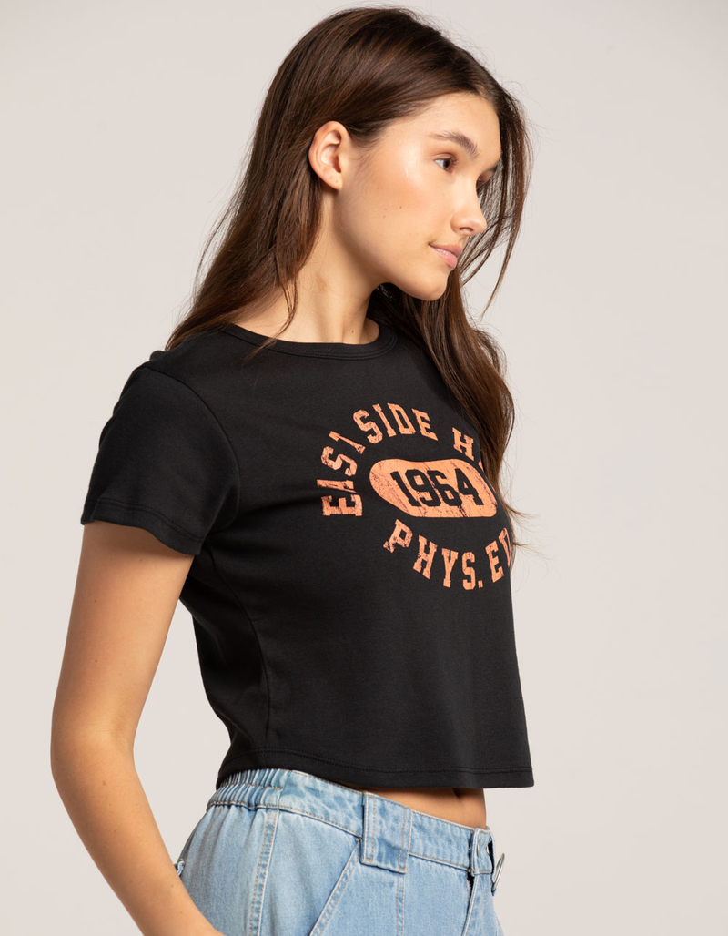 GIRL DANGEROUS Phys. Ed. Womens Baby Tee BLACK Tillys