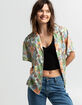 RSQ Floral Oversized Womens Camp Shirt image number 5