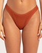 DAMSEL Texture Crochet High Leg Bikini Bottoms image number 2