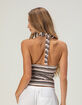 RSQ Womens Stripe Halter Top image number 4