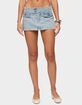 EDIKTED Rae Denim Mini Skort image number 1