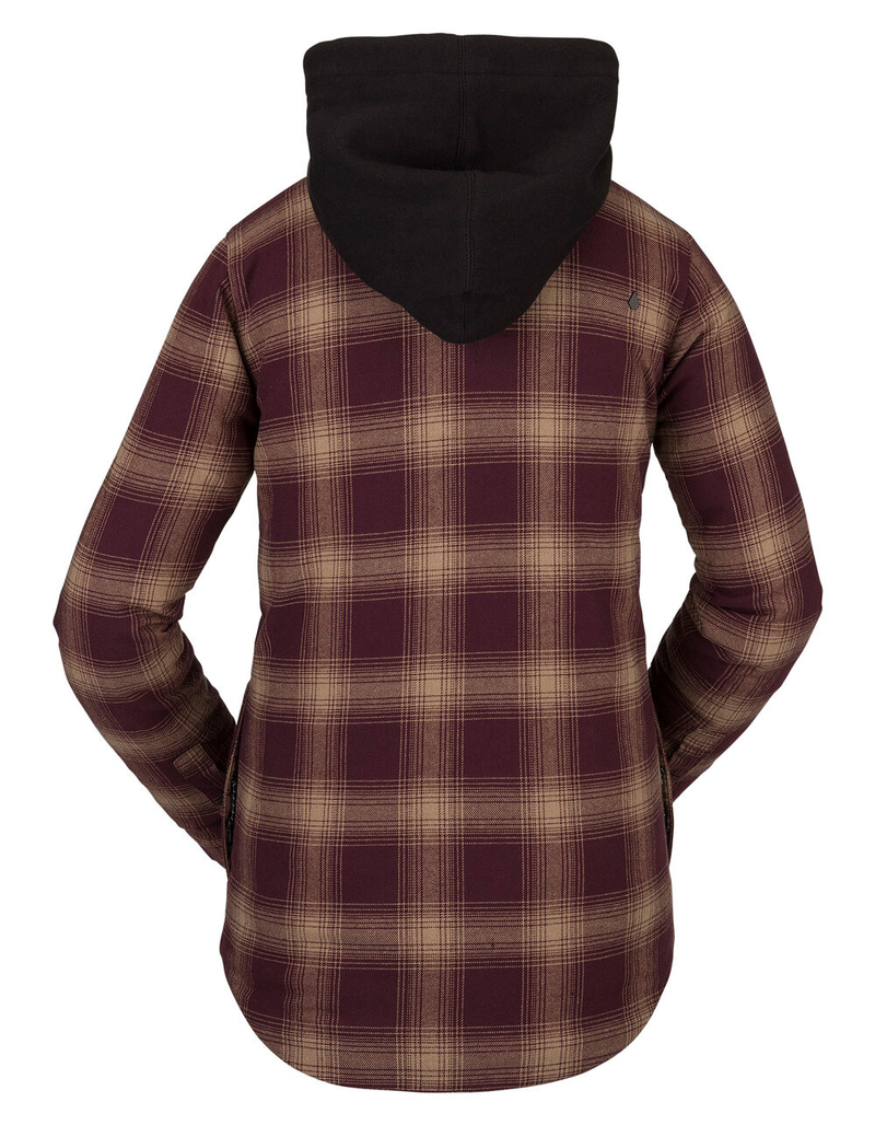 VOLCOM Womens Hooded Flannel Jacket image number 1