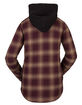 VOLCOM Womens Hooded Flannel Jacket image number 2