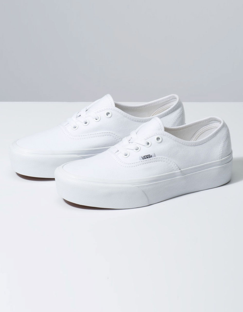 VANS Authentic Platform 2.0 True White Womens Shoes image number 1