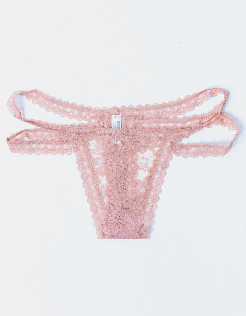 FULL TILT Double Strap Lace Thong Panties image number 0