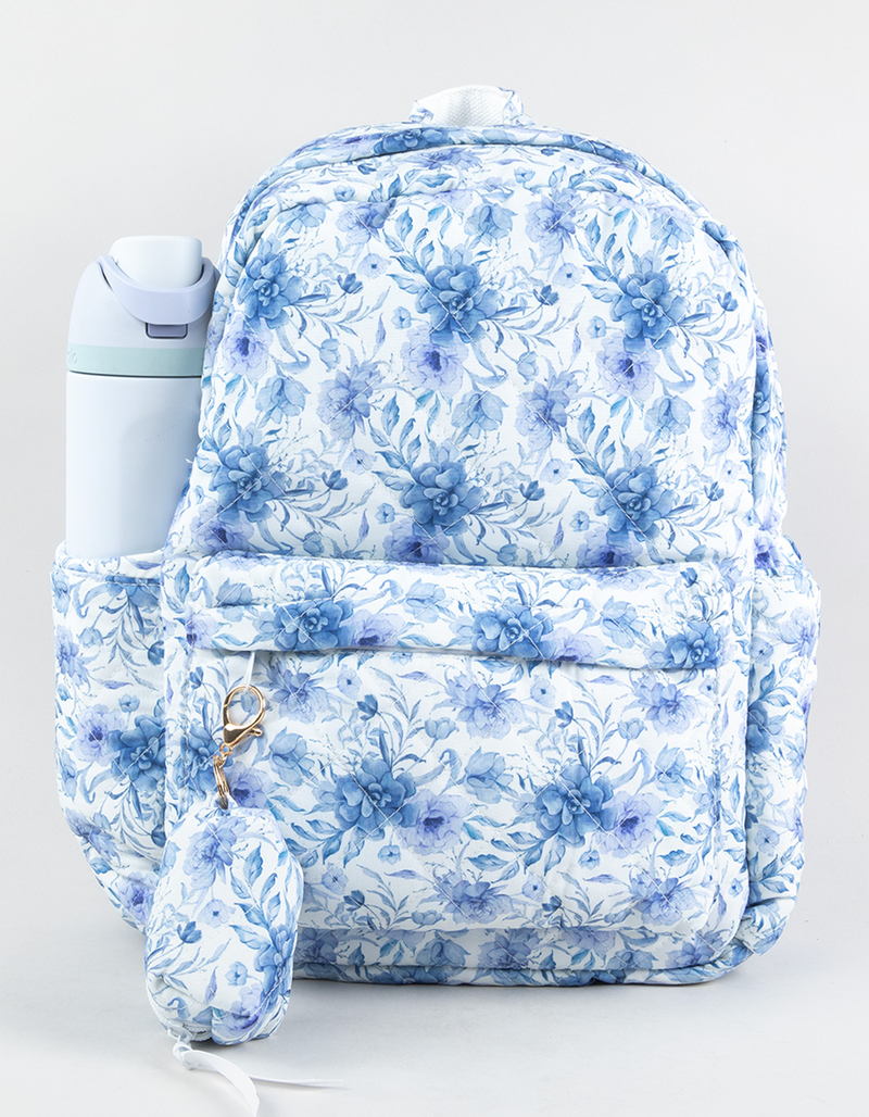 TILLYS Quilted Floral Backpack image number 5