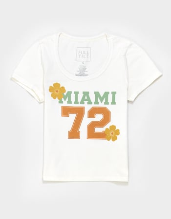 FULL TILT Miami 72 Girls Baby Tee FULL TILT Miami 72 Girls Baby Tee Primary Image
