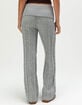 FULL TILT Cable Knit Womens Fold Over Pants image number 4
