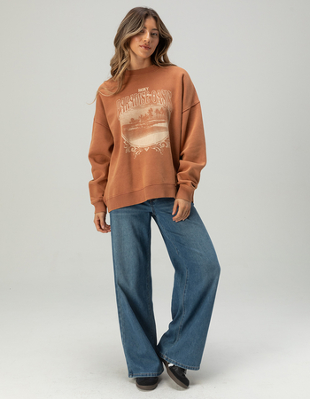 ROXY Lineup Womens Oversized Crewneck Sweatshirt Alternative Image