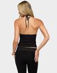 EDIKTED Noriah V-Neck Halter Top image number 3