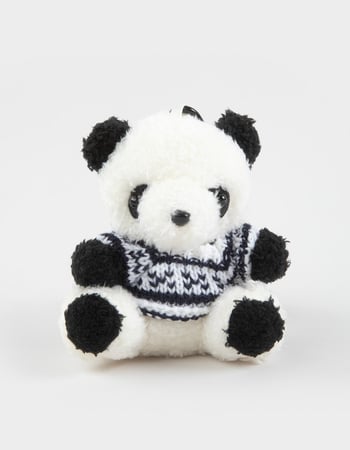 FULL TILT Panda Baer Sweater Plush Bag Charm Alternative Image