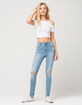 RSQ Manhattan High Rise Womens Ripped Skinny Jeans image number 2