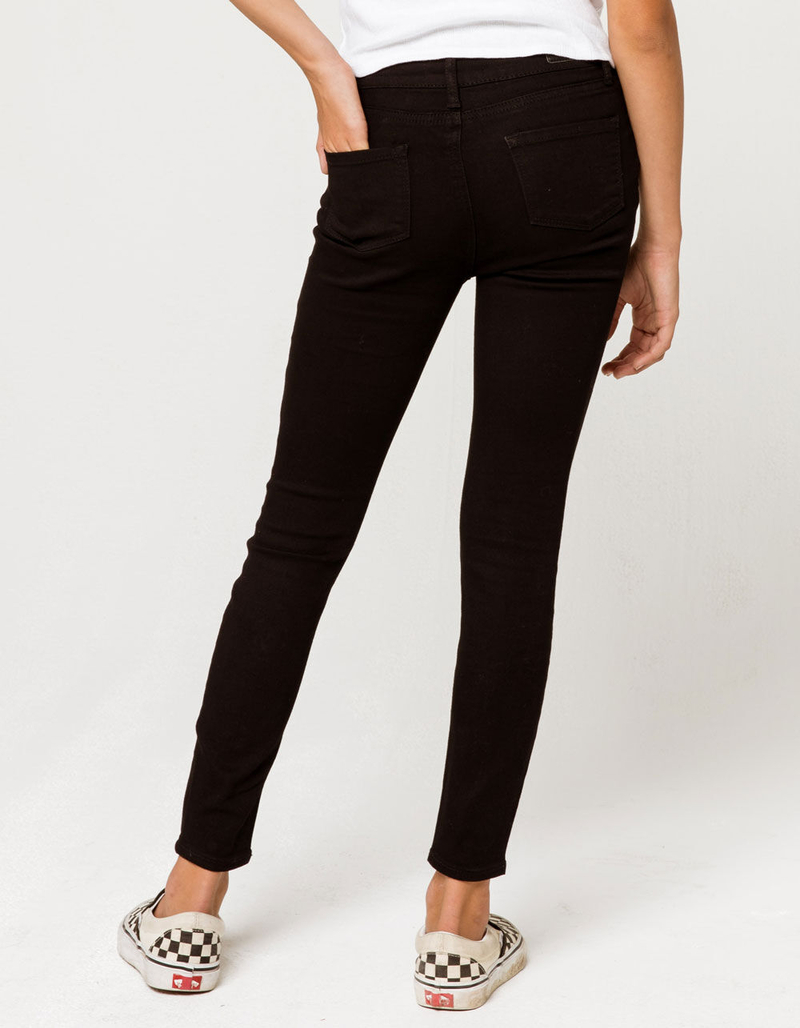 RSQ High Rise Ankle Skinny Girls Black Jeans image number 3